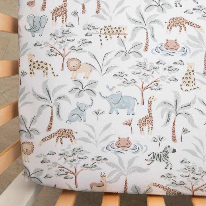 Living Textiles Cot Fitted Sheet 2 Pack image number 1